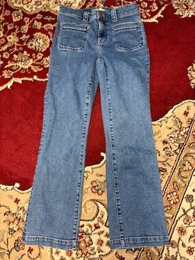 Madewell Blue Flared Jeans